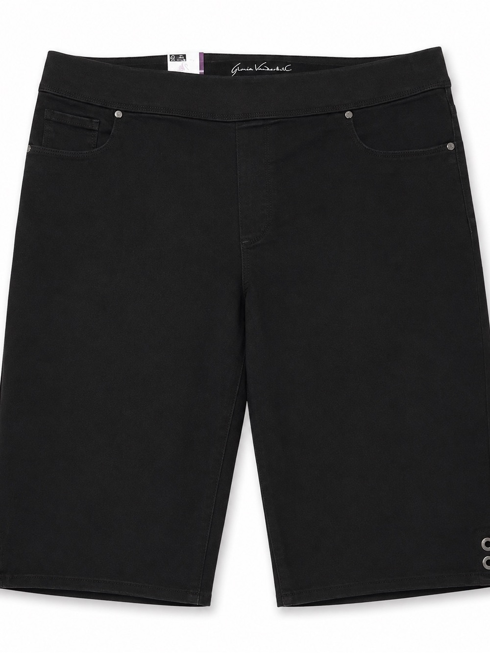 *NWT* Gloria Vanderbilt Amanda Black Bermuda Shorts - Size 16W